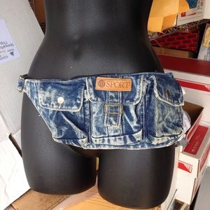 Vintage Denim Fanny Pack
